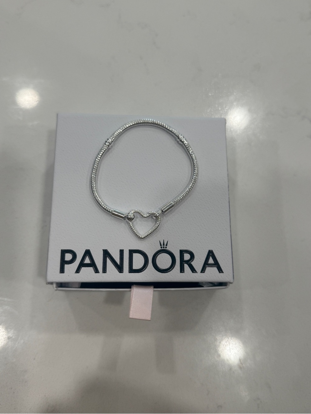 Pandora Silver Heart Bracelet - Brand New